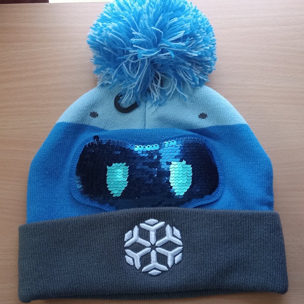 NEW Snowball Overwatch J!NX Women's Sequin Character Pom Beanie Hat